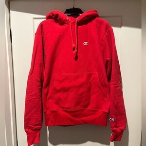 Men’s red champion hoodie